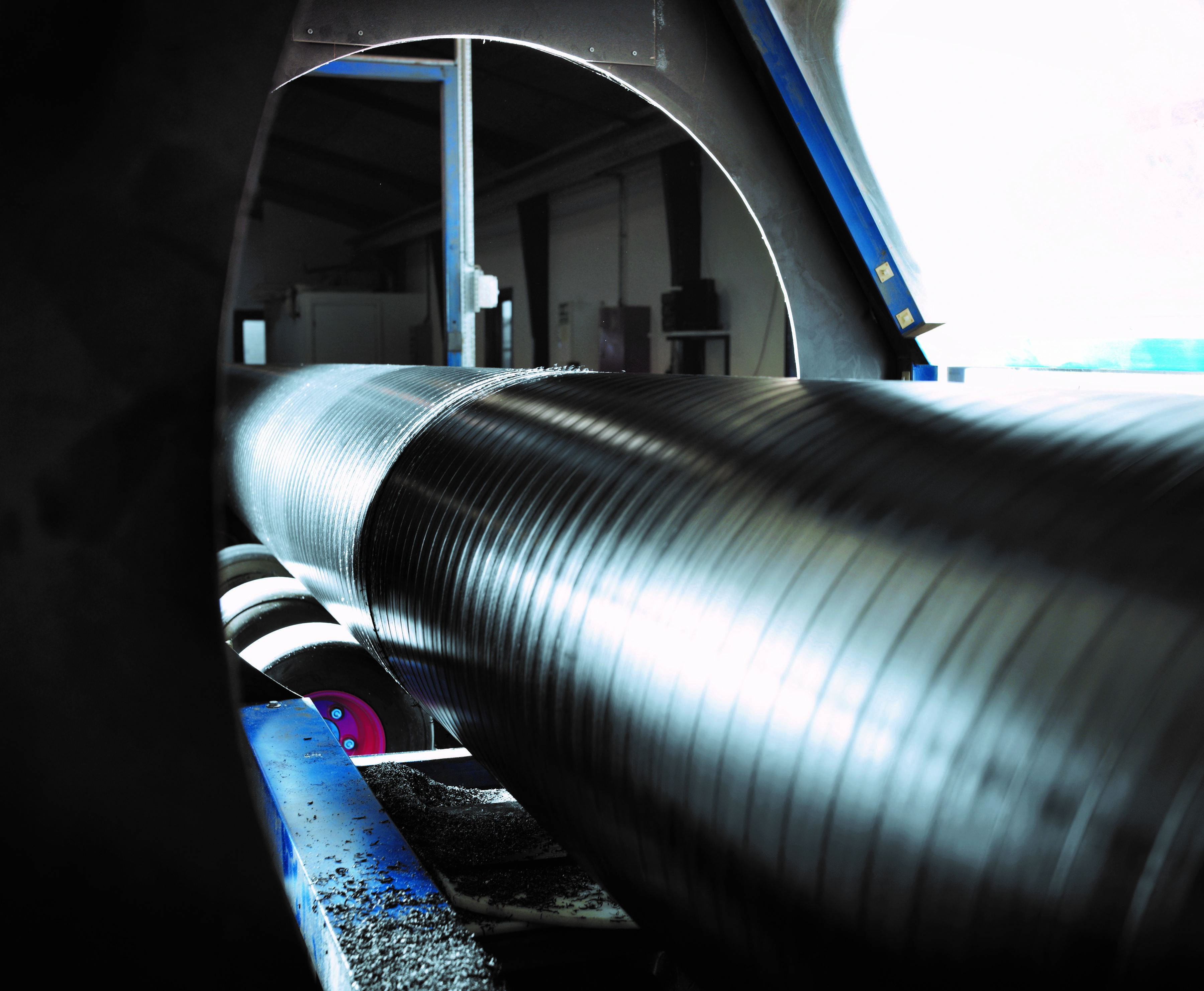 Image shows: the Logstor Conti pipe. Investments in Conti pipes have less than 10 years payback period, which fully endorses the production and installation method.